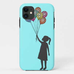 StellaRoot Hope Floats Dreaming Girl Balloons iPhone 11 Case