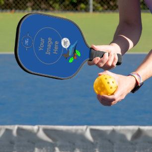Steller Blue Jay Monogram Pickleball Paddle