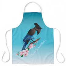Steller's Jay All-Over Print Apron