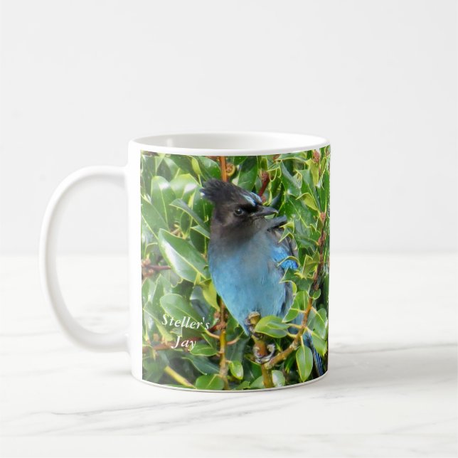 Steller's Jay Mug by BirdingCollectibles (Left)