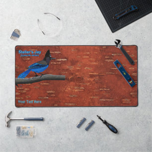 Steller's Jay On Inner Birch Bark Acrylique Imprim