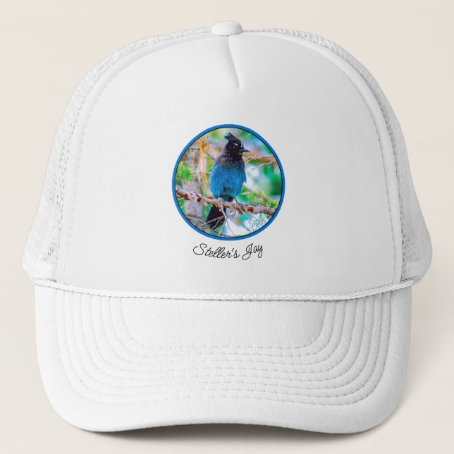 Steller's Jay - Original Photograph Trucker Hat (Front)