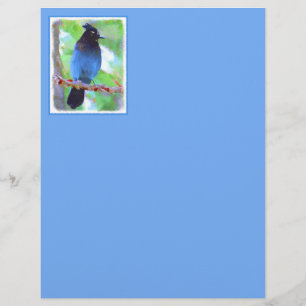 Steller's Jay Painting - Original Bird Art