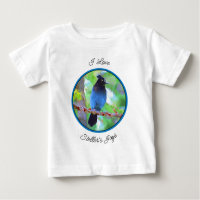 Steller's Jay Painting - Original Bird Art