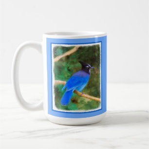 Steller's Jay Painting - Original Bird Art Coffee Mug