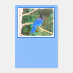 Steller's Jay Painting - Original Bird Art Post-it Notes