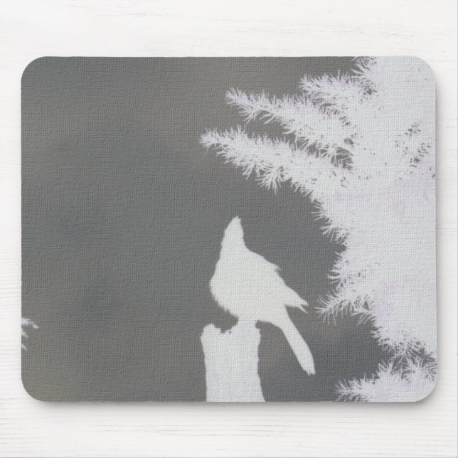 Steller's Jay Silhouette Mousepad (Front)