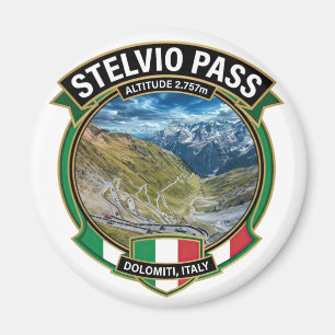 Stelvio Pass - Iconic Italy Pass Magnet