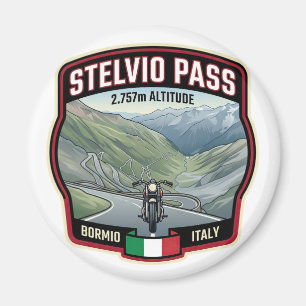 Stelvio Pass - Italian Alpine Adventure Magnet