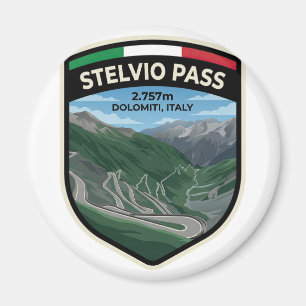 Stelvio Pass - Scenic Alpine Route Magnet