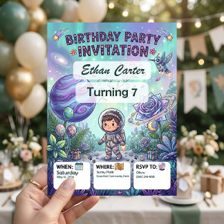 STEM Birthday Party Invitations Personalized