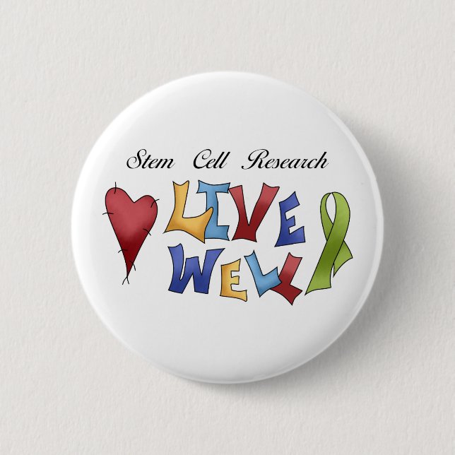 Stem Cell Research 2 Inch Round Button (Front)