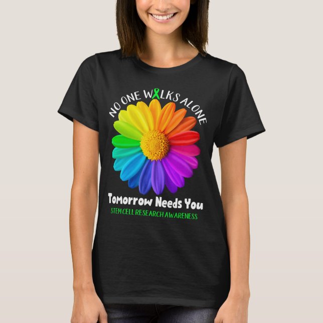 Stem Cell Research Awareness Ribbon Support Gifts T-Shirt (Front)