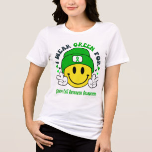 Stem Cell Research Awareness Ribbon Support Gifts Tri-Blend Shirt