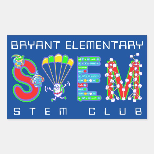 STEM Club Sticker (Front)