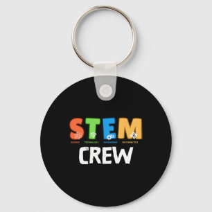Stem Crew Matching Team Squad Byck To School Teach Keychain