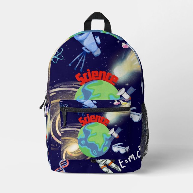 "STEM Exploration: A Celebration of Science and Sp Printed Backpack (Front)