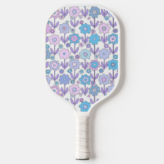 Stem Flowers Blue and Purple Pickleball Paddle