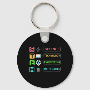 Stem Science Technology Engineering Math Teacher G Keychain