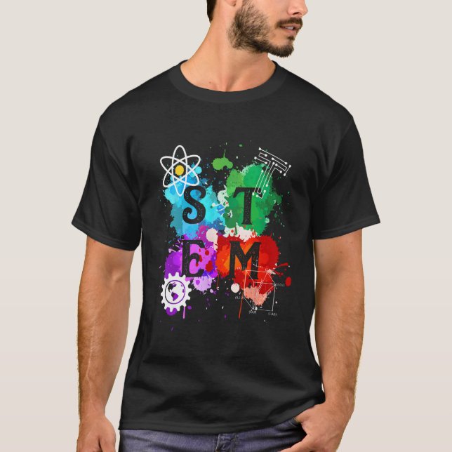 STEM Science Technology Engineering Math Teacher G T-Shirt (Front)