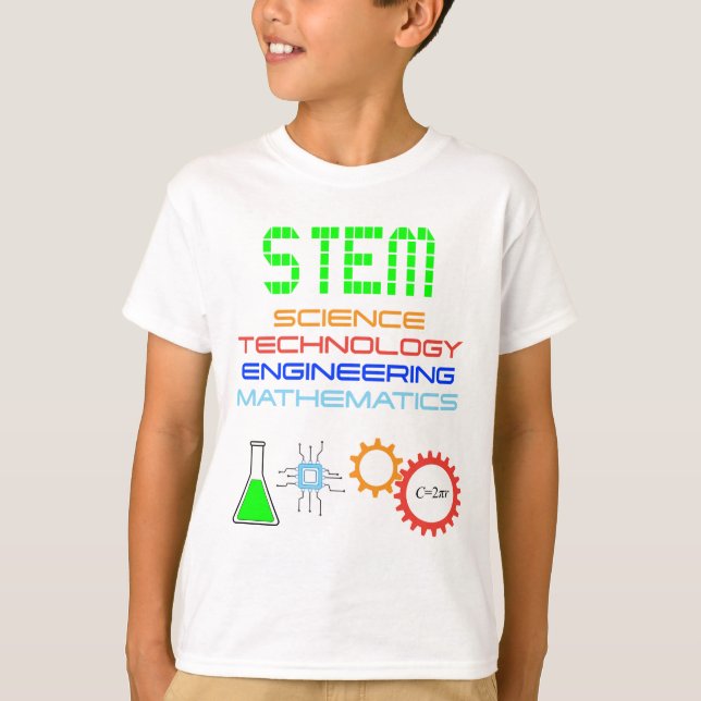 STEM Science Technology Engineering Mathematics T-Shirt (Front)