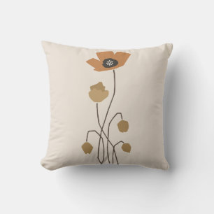 Stem & Silence Muted Autumn Fields Throw Pillow