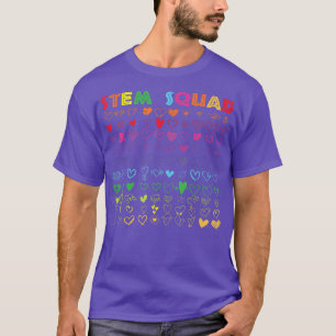STEM Squad Science Technology Engineering Math Tea T-Shirt