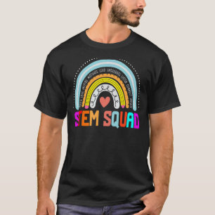 STEM Squad Students & Teachers Crew Rainbow T-Shirt