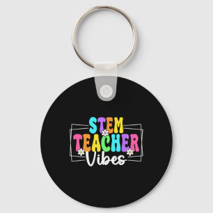 Stem Teacher Vibes Back To School Teachers Student Keychain