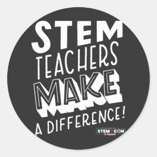 STEM Teachers Make a Difference Round Sticker