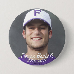 StembridgeW2007Mug, Furman Baseball, 2006-2007 3 Inch Round Button