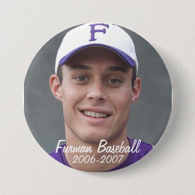 StembridgeW2007Mug, Furman Baseball, 2006-2007 3 Inch Round Button (Front)