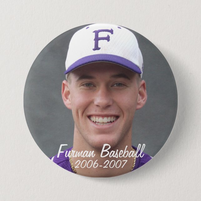 StembridgeW2007Mug, Furman Baseball, 2006-2007 3 Inch Round Button (Front)