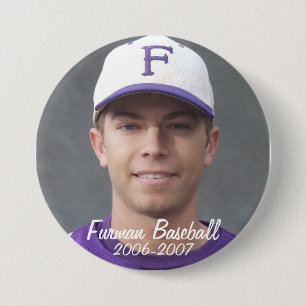 StembridgeW2007Mug, Furman Baseball, 2006-2007 3 Inch Round Button