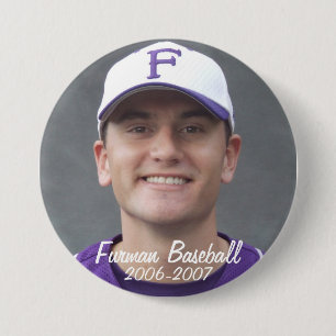 StembridgeW2007Mug, Furman Baseball, 2006-2007 3 Inch Round Button