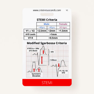 STEMI/High Risk EKGs Badge