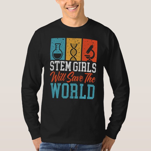 Steminist Engineering Biologist Science Math Teach T-Shirt (Front)