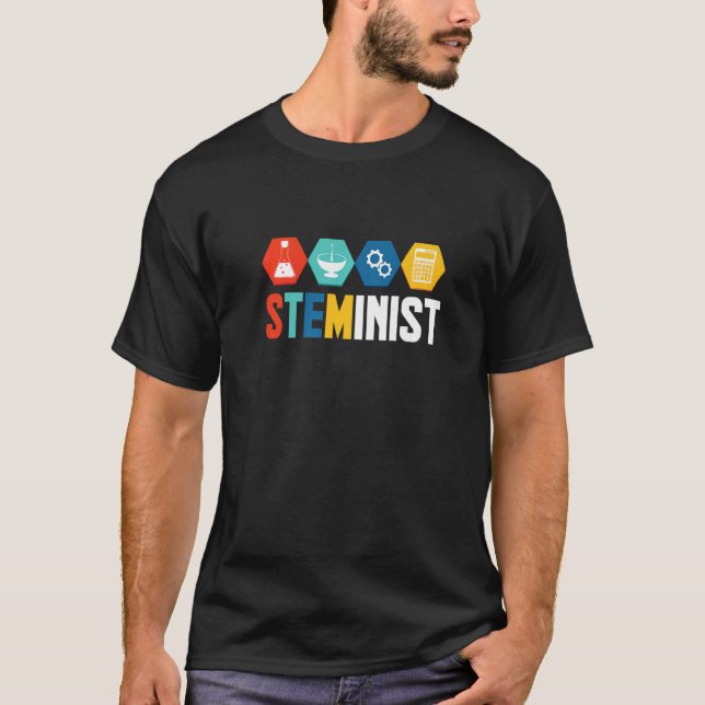 Steminist Graphic Coder Programmer Computer Geek P T-Shirt (Front)