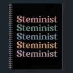 Steminist Retro Women In STEM Notebook<br><div class="desc">Steminist Retro Women In STEM Gifts!</div>