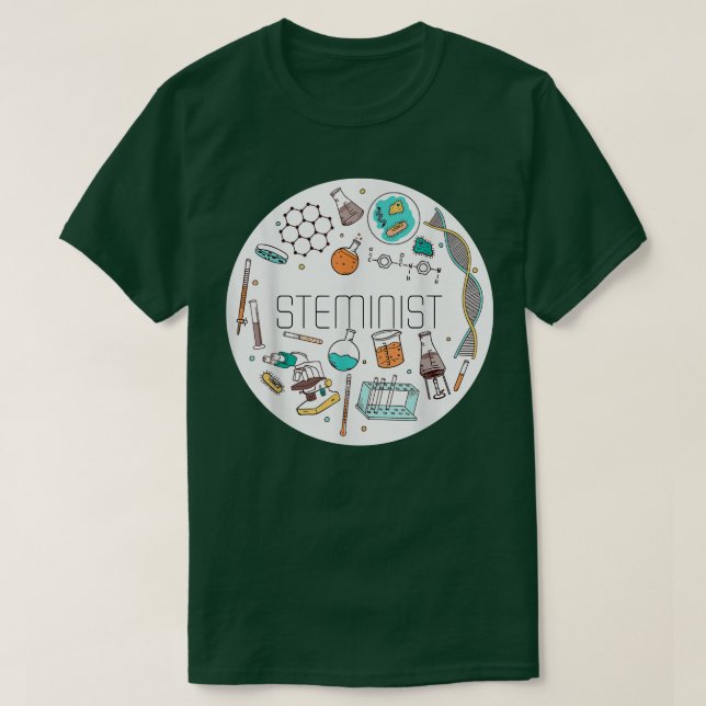 Steminist Science Technology Engineering Math STEM T-Shirt (Design Front)