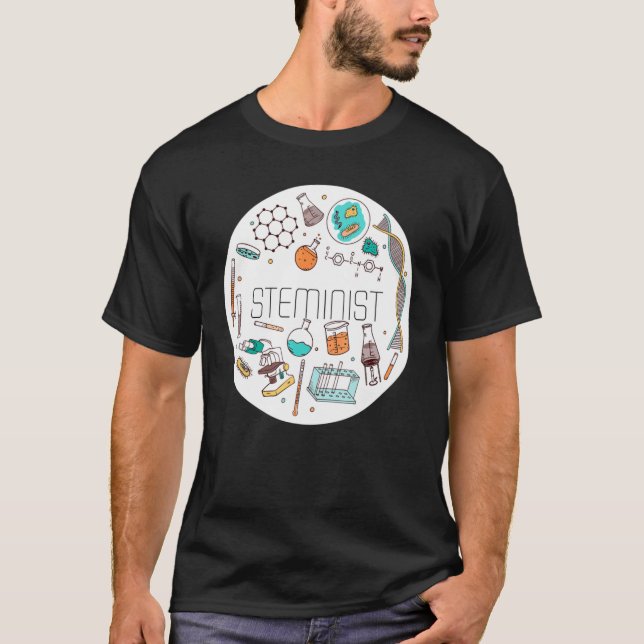 Steminist Science Technology Engineering Math Stem T-Shirt (Front)