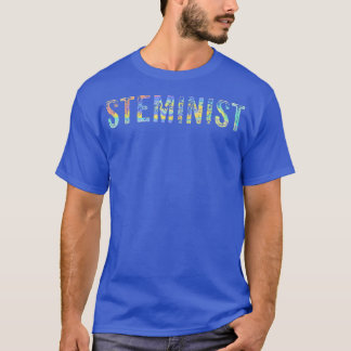 Steminist STEM-inist Math Girls Science Lover Tie- T-Shirt