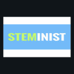 STEMinist Sticker - Rectangle<br><div class="desc">Stickers for STEM.</div>