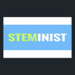 STEMinist Sticker - Rectangle<br><div class="desc">Stickers for STEM.</div>