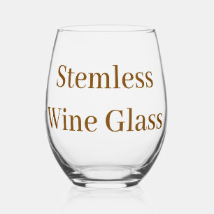 Stemless Single Set Wine Glass