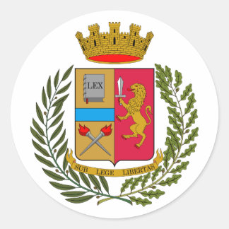 Stemma della Polizia di Stato, Italy Classic Round Sticker