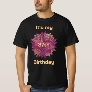 Stencil Art It's My Birthday Choose Your Age T-Shirt