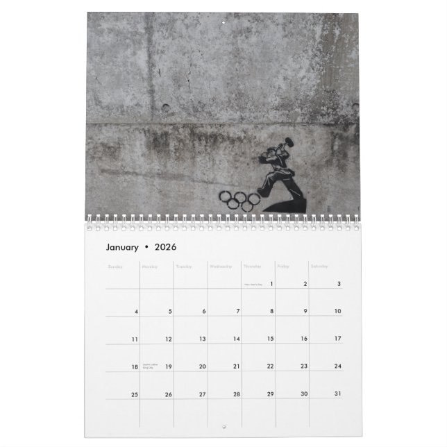 Stencil Art London Calendar (Jan 2026)