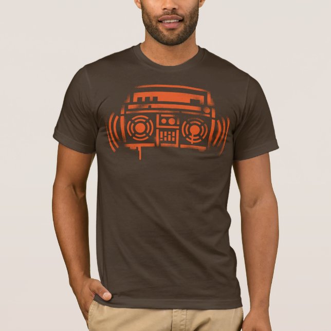 Stencil Boombox T-Shirt (Front)