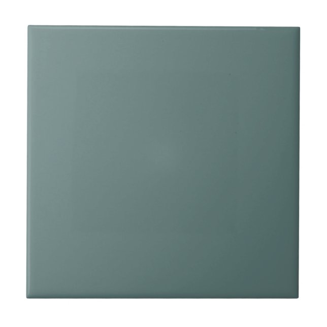 Stencil Dark Teal Square Kitchen and Bathroom Tile (Front)